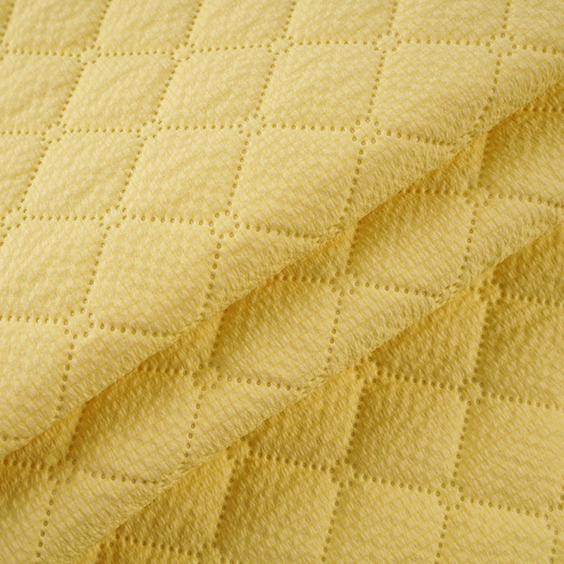 BH-12# Bubble Grid 120g Imitation Imitation Silk Cotton Polyester Viscose Cloth
